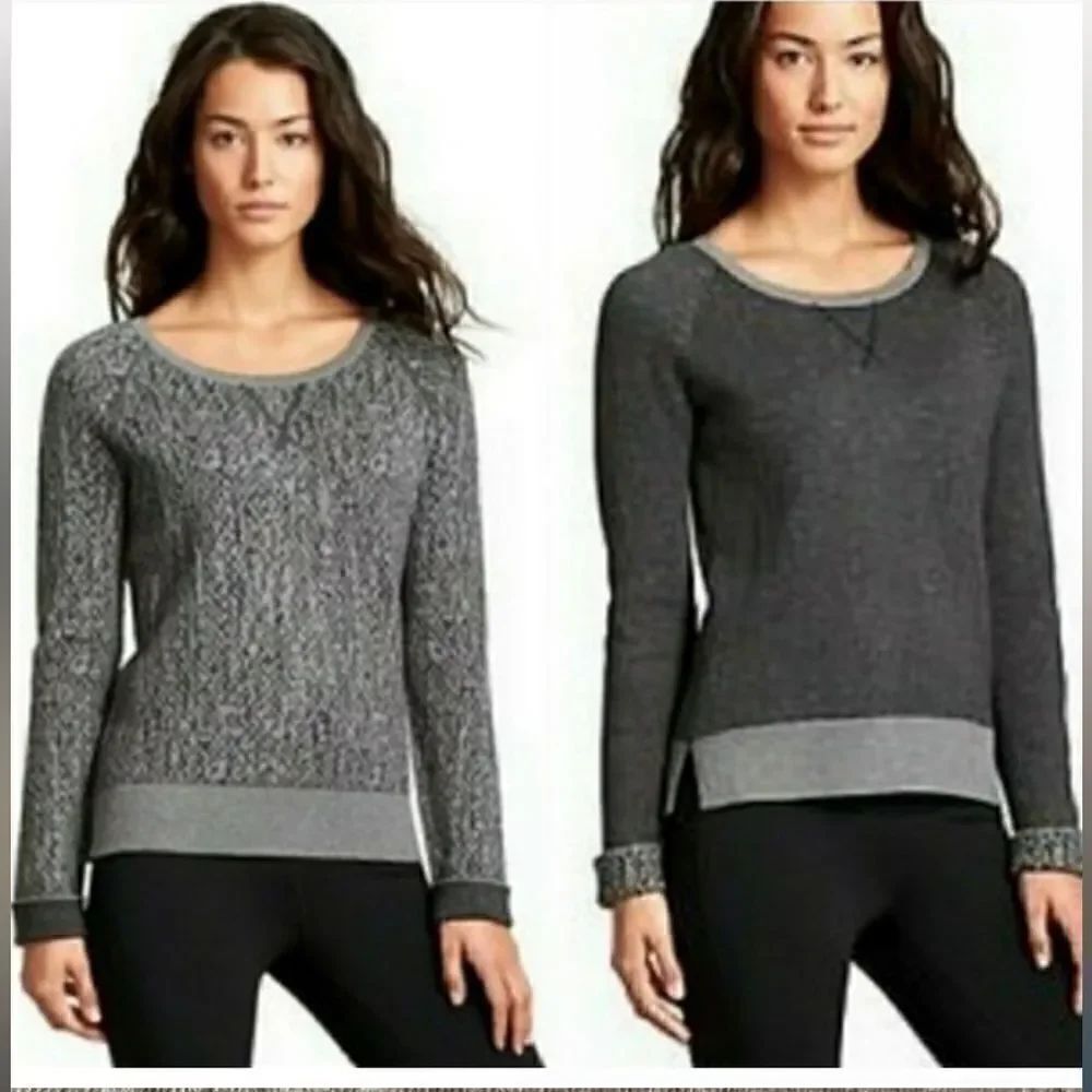 Athleta Reversible Adder Sweater Size Small
